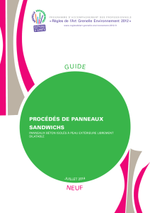 Procédés de panneaux sandwichs