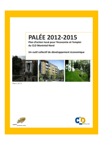 Palée 2012-2015 Montréal-Nord - CDEC Montréal-Nord