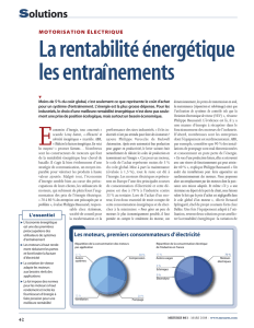 Motorisation &eacute;lectrique