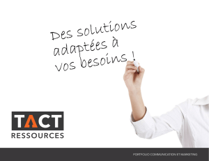 projet - TACT Ressources