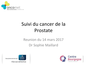 Suivi du cancer de la Prostate