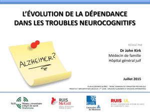 L`évolution de la dépendance dans les troubles - CSSS-IUGS