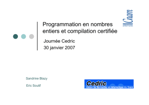 Programmation en nombres entiers et compilation certifiée