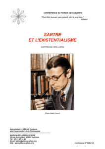 Sartre et l`existentialisme