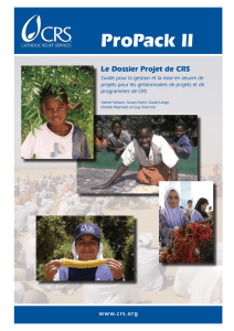 ProPack II - Catholic Relief Services