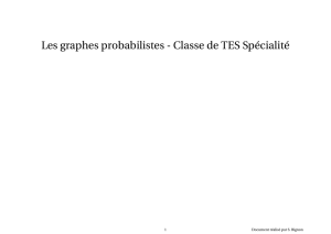 Les graphes probabilistes - Classe de TES Spécialité