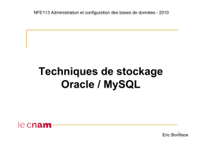 Oracle, MySQL