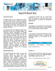 Septin9 Blood Test