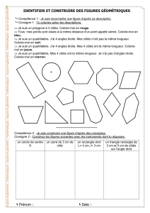 Identifier et construire des figures géométriques