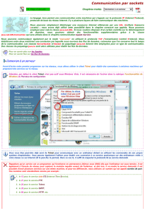 Communication par Sockets - programmer en java, programme java