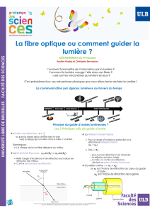 La fibre optique ou comment guider la lumière ?