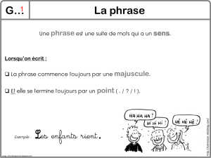 leçons grammaireCE1 - Ecole des Avanchers