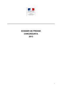 Dossier de presse Chikungunya 2013