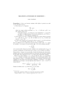 Equations autonomes en dimension 1 - IMJ-PRG