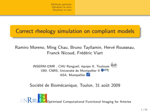 Correct rheology simulation on compliant models