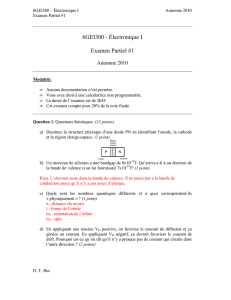 6GEI300 - Électronique I Examen Partiel #1