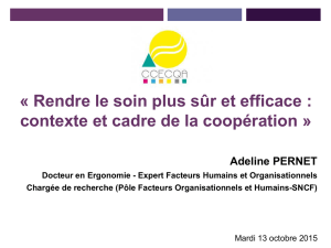contexte et cadre de la coopération - A. Pernet (Pôle
