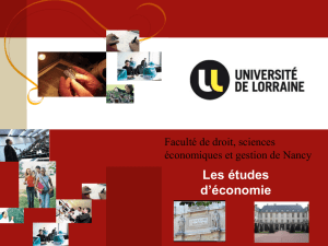 économie - Faculté de Droit de Nancy