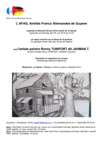 L`AFAG, Amitiés Franco Allemandes de Guyane avecl`artiste peintre