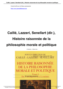 Histoire raisonnée de la philosophie morale et politique