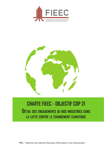 CHARTE FIEEC - OBJECTIF COP 21