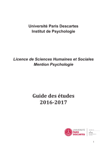 Téléchargement du Guide des études Licence 2016