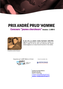 prix andré prud`homme - Ecole doctorale des Sciences