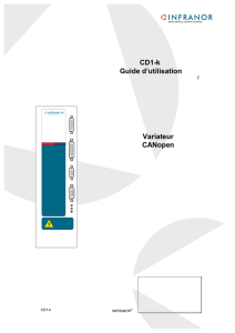 Variateur CANopen CD1-k Guide d`utilisation