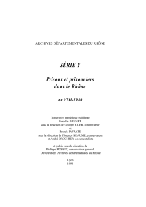 Prisons et prisonniers (Y)