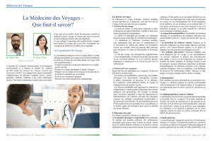 La Médecine des Voyages - Syndicate of Hospitals