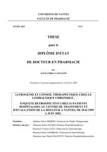 these diplôme d`etat de docteur en pharmacie