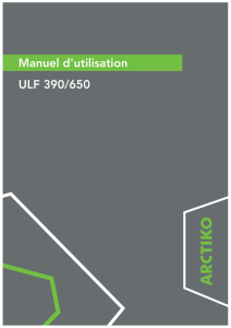 Manuel d`utilisation ULF 390/650