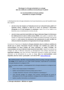 Chirurgie ambulatoire