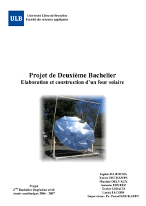 Projet de Deuxième Bachelier - Projet de coopération ULB-UO