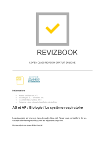 AS et AP / Biologie / Le système respiratoire