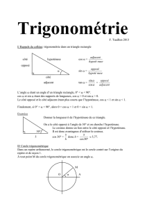 Trigonométrie - Math La Salle