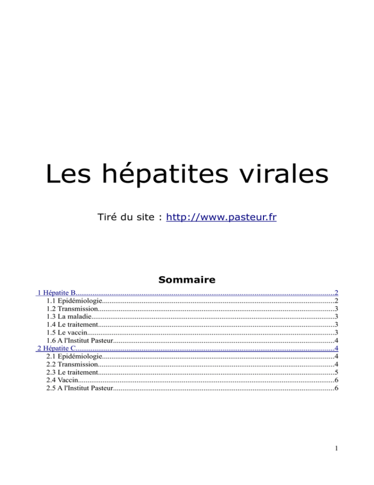 Les Hépatites Virales