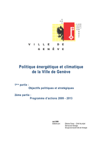 Politique énergétique et climatique de la Ville de