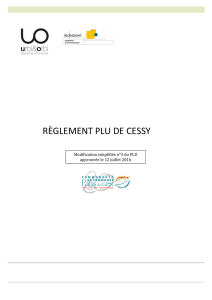 Règlement - Mairie de Cessy