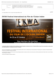 EKWA Festival International du Film de l`Océan Indien