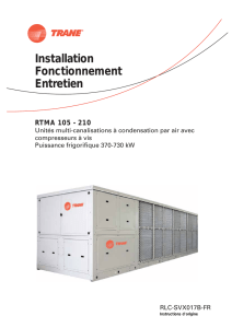 210 Unités multi-canalisations à condensation par air avec