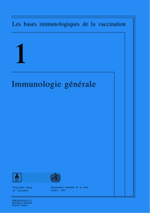Immunologie générale - World Health Organization