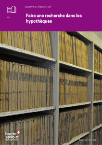 Recherche dans les hypothèques - Archives départementales de la