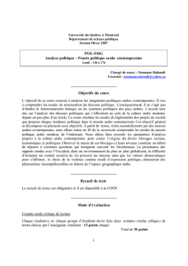 POL-510G Analyse politique - Département de science politique