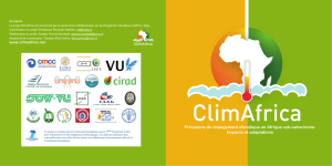 Prévisions du changement climatique en Afrique sub