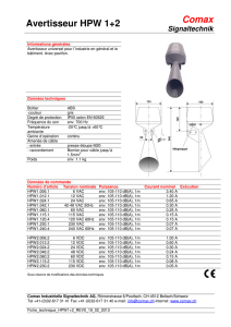 Avertisseur HPW 1+2 Comax