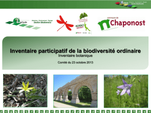 Inventaire participatif de la biodiversité ordinaire