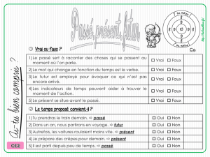 Le fichier « Conjugaison