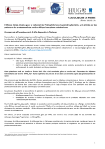 communique de presse - Association Française des Hémophiles