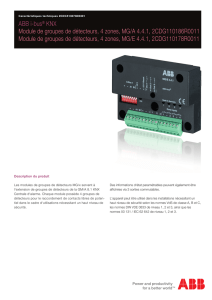ABB i-bus® KNX Module de groupes de détecteurs, 4